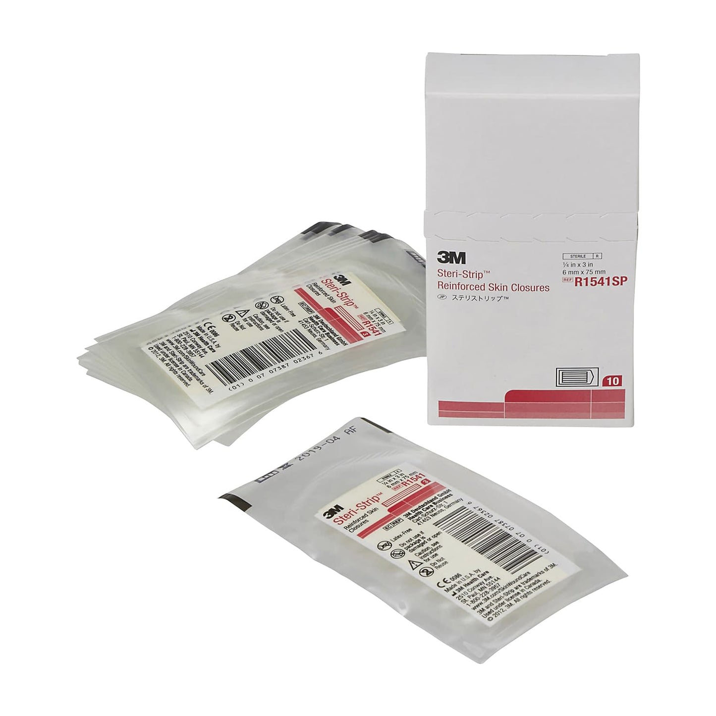 Steri-Strip Standard (SP) Skin Adhesive Tape 25-2838-00 3M Japan R1541SP (6X75) 3pcs 10pcs