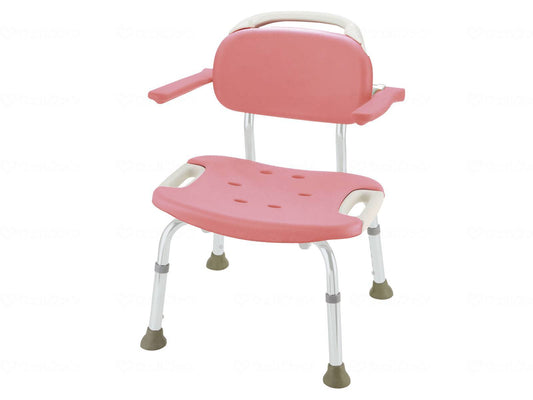 리첼 부드러운 샤워 의자 안락 와이드 핑크 표준 타입