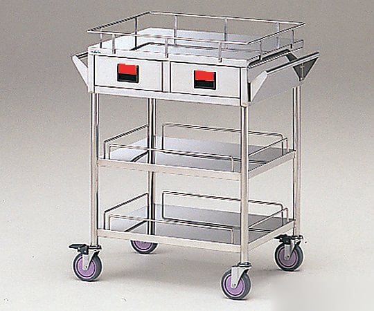 カラフルカート 3段-赤 600×450×855mm　K3S-R 1台