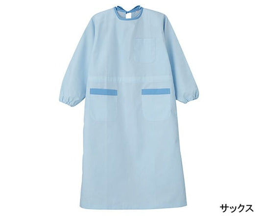 抗菌予防衣 （サックス） S　M-6600 1枚