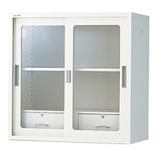 Chemical-resistant sliding cabinet (with drawers) with glass doors N-90GH･OW 1 unit