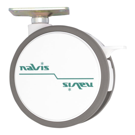 Navis Caster φ100mm Plate with Stopper FW100S-AZ 1 piece