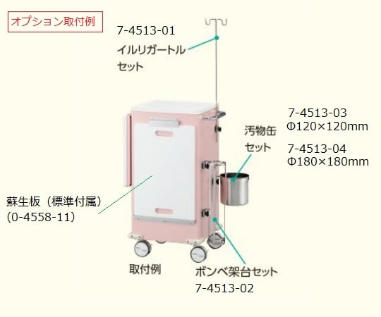 アルティア救急カート ブルー　EC-B 1台