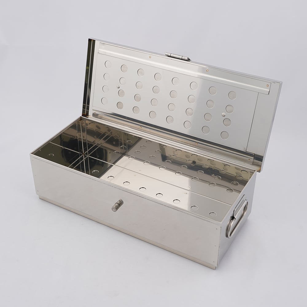 角型滅菌カスト(フタ・底開閉式) 300×120×75mm　KK-2 1個