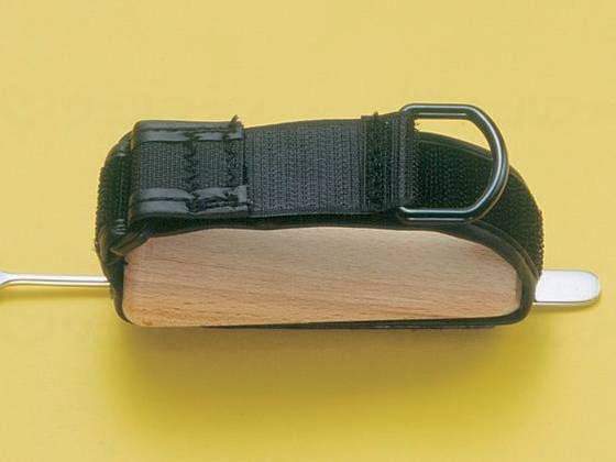 Saito Kogyo All-Purpose Cuff, Leather with Wood Attachment, Through-type