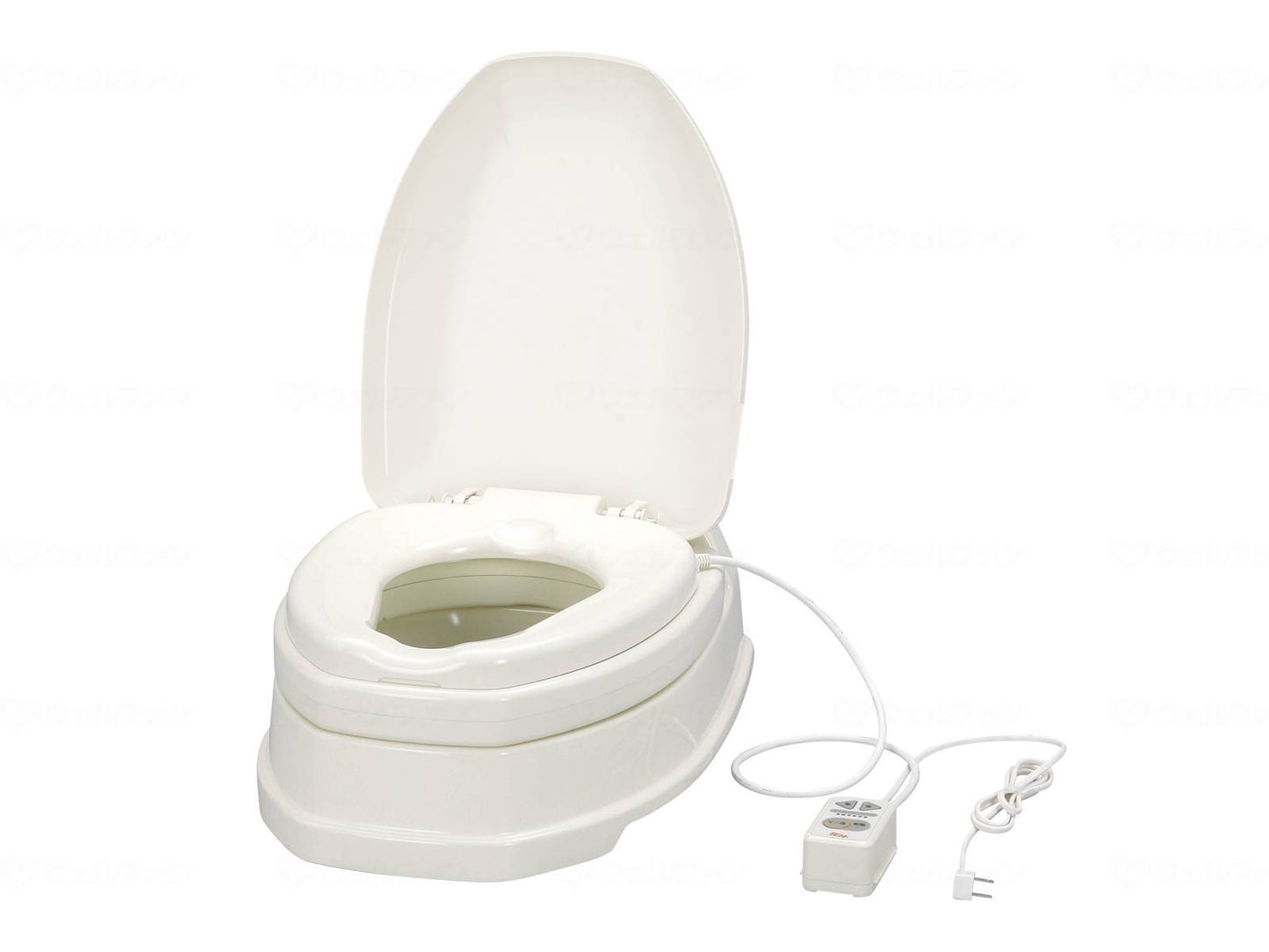 Aronkasei Sanitary Ace OD Heated Toilet Seat Dual Use Height Increase #5 Ivory