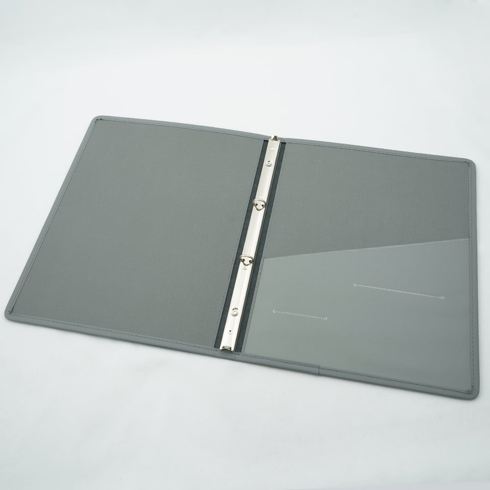カルテブック　平テコ型・2穴　グレー　背幅20mm　NS-420-2 1冊