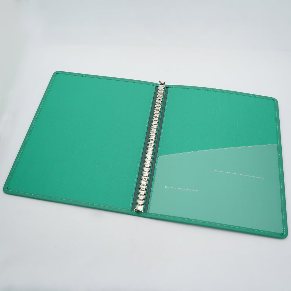 カルテブック X型・30穴 グリーン 背幅20mm　NS-420-30 1冊