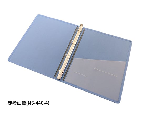 カルテブック ロック型・4穴 グレー 背幅30mm　NS-430-4 1冊