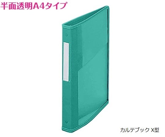 カルテブック 平テコ型・2穴 グリーン 背幅20mm　NSC-420-2 1冊