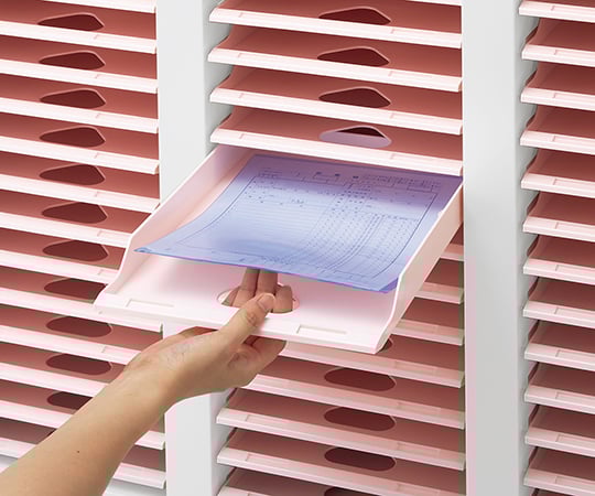 ユニットカルテ整理棚　900×400×750mm　3列16段　RW4-KT48 1個