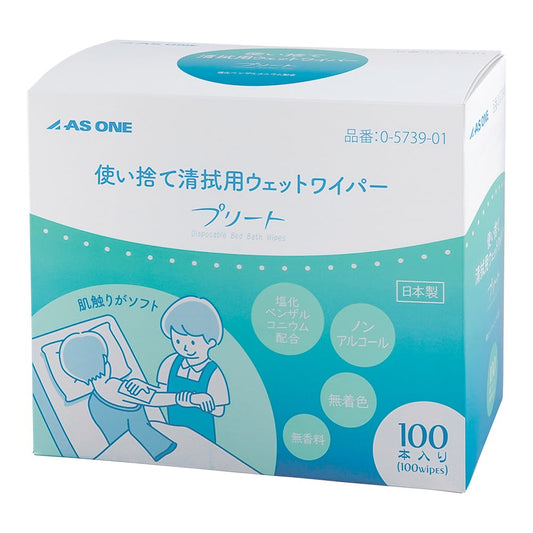 Preet (disposable cleaning wipes) 1 box (100 pieces) 1 box (100 pieces)