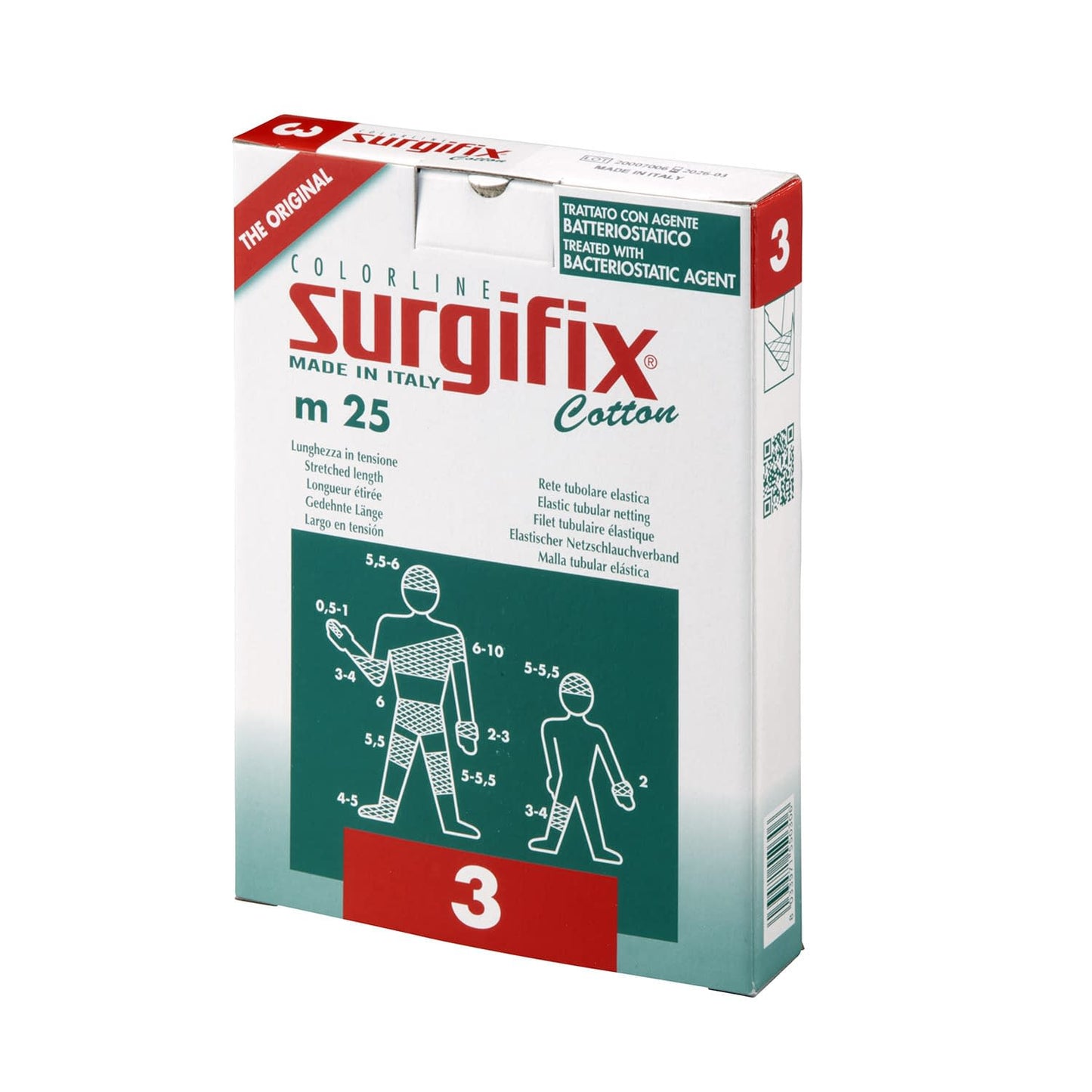 서지 픽스(롤 타입) No.3 넷 붕대 07-3560-04 카와모토 산업 NO.3(2.3CMX25M) 1칸