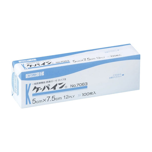 K-Pine (non-sterile, thick) 100 pieces Medical gauze 07-3555-09 K-Pine NO.7063 (5X7.5CM)