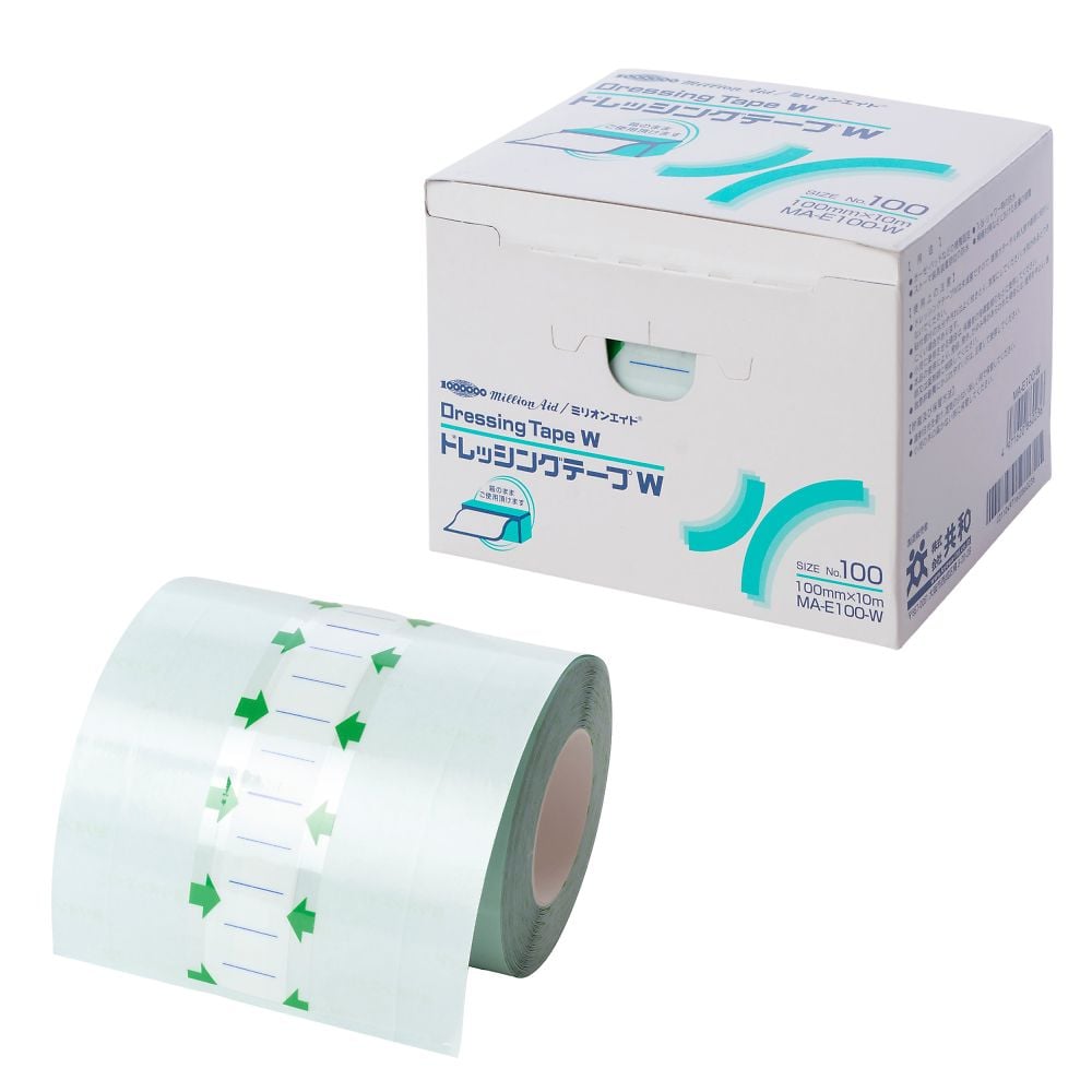 드레싱 테이프 W 밀리언 에이드(R) 100mm×10m 1권입 MA-E100-W 1권