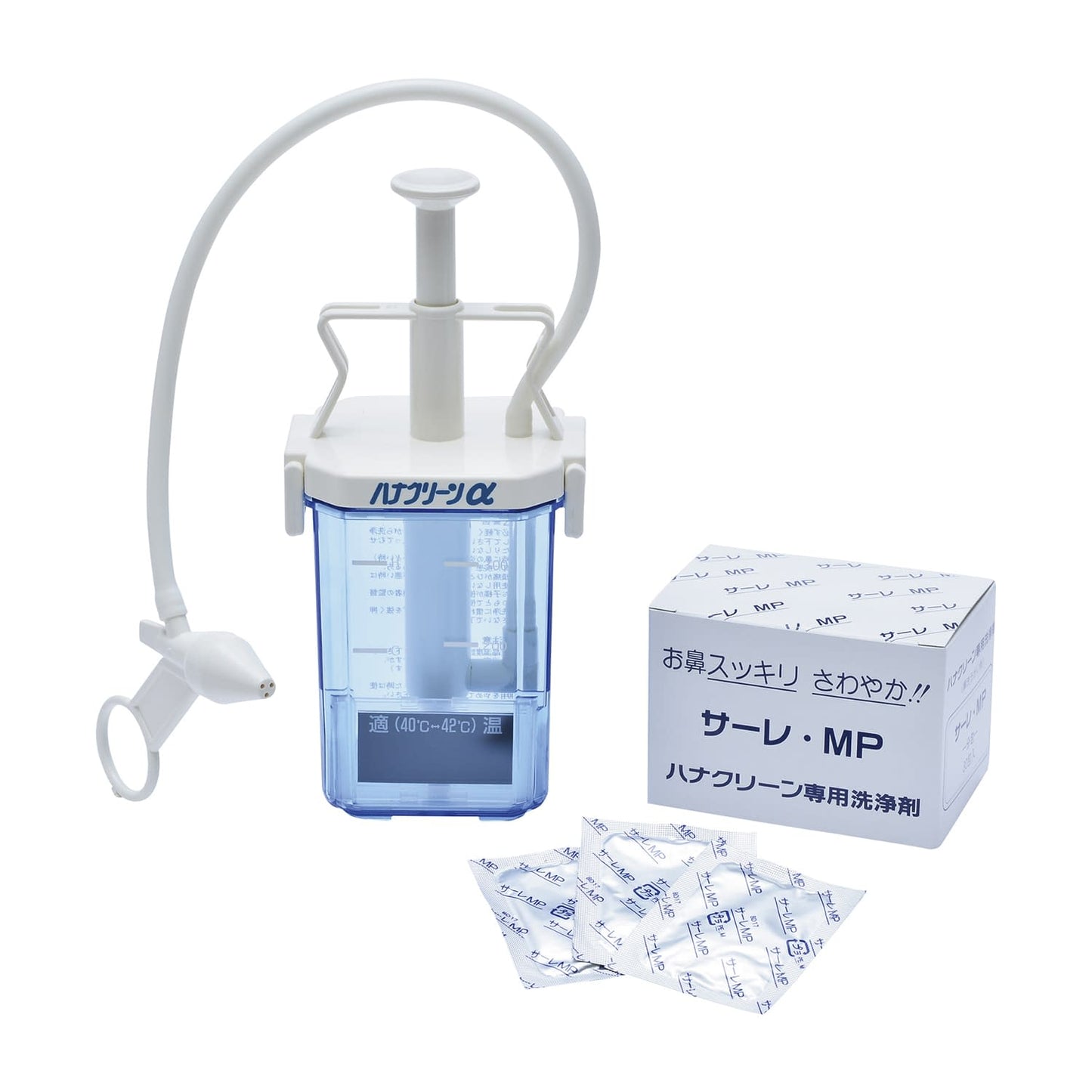 하나 클린 α (코 세정기) 세트 (전용 세정제 30 포입) 코 세정기 07-2750-00 하나 클린 온타이 + 사레 MP30