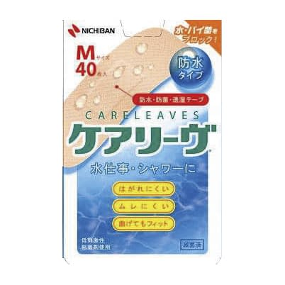 ケアリーヴ 防水タイプ M 絆創膏 23-3834-01 ニチバン CLB40M(M)40マイ