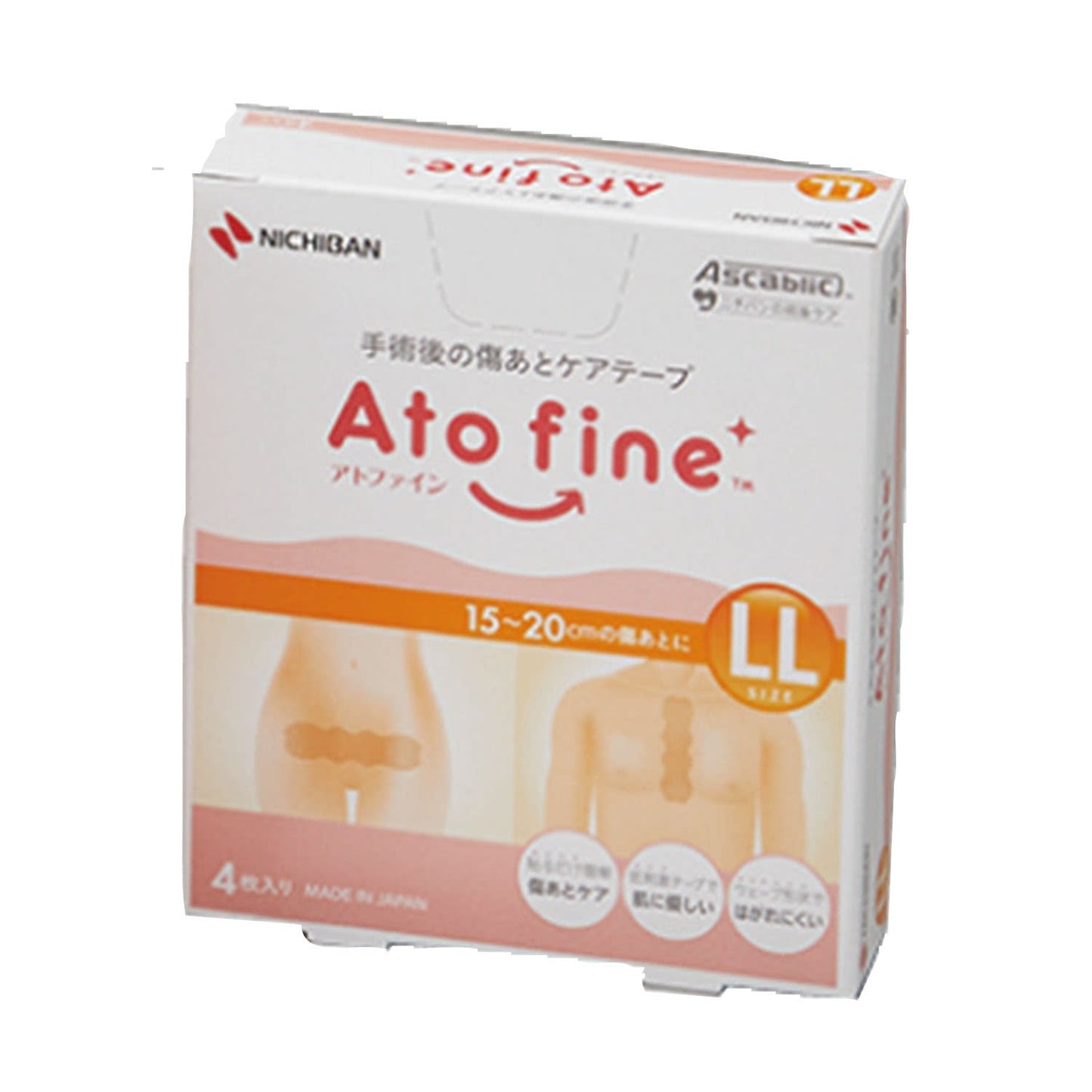 Atofine LL Scar Care Tape 24-5539-03 Nichiban ATFLL(LL) 4-piece