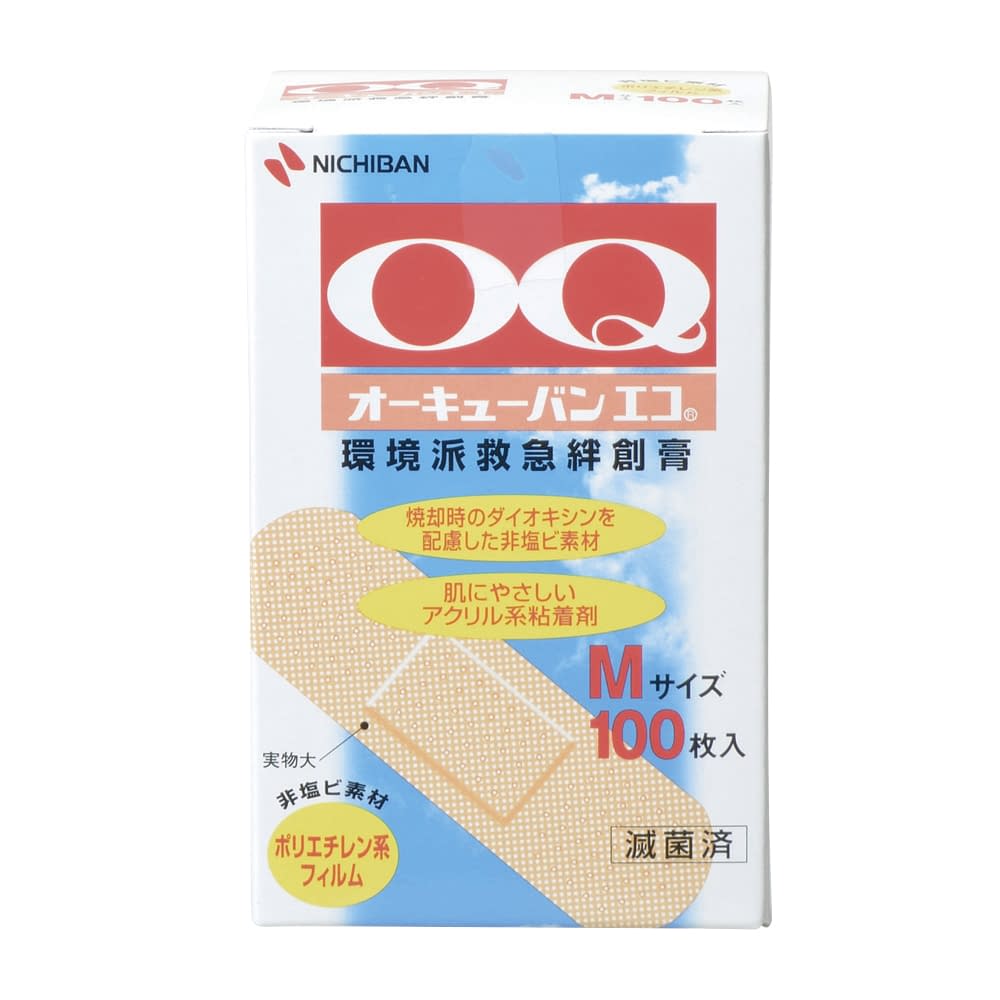 オーキューバンエコ 絆創膏 24-6939-03 ニチバン OQE100M(M)100マイ