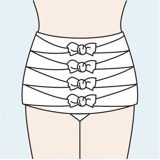 Abdominal band (3-piece surgical band) 3-piece surgical band 07-3701-02 Hakujuji 14050 (33 x 130 cm)