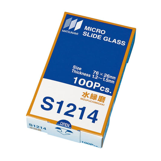 スライドグラス 水縁磨(t1．3) スライドガラス 24-9018-00 松浪硝子工業 S012140(100マイ)