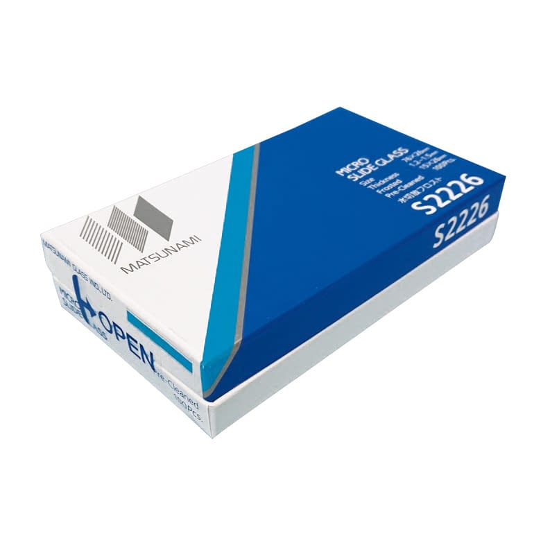 Slide glass Water-free frosted slide glass 24-9022-00 Matsunami Glass Industry S022260 (100mm) T1.3