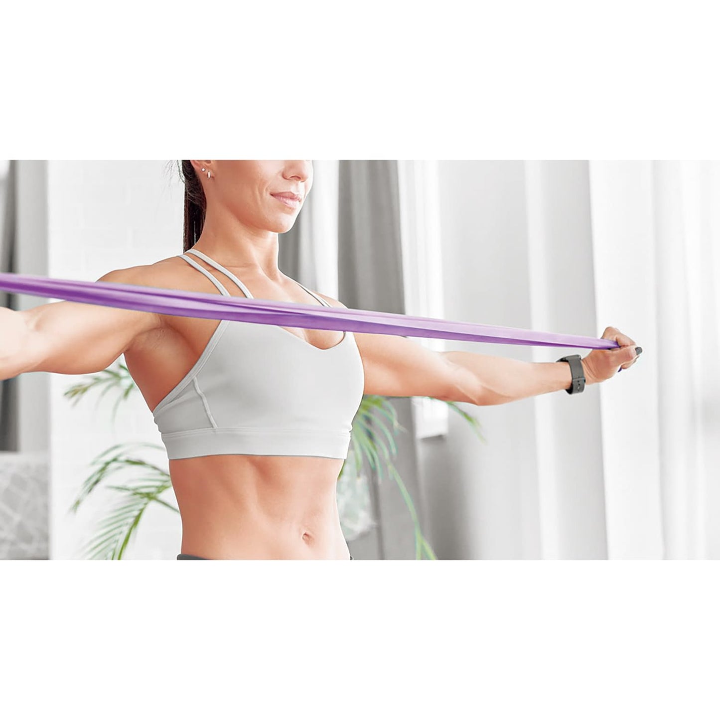 운동 밴드 (약) 약 트레이닝 튜브 25-4943-00 선샤인 랜드 사 EA-8151 (핑크)