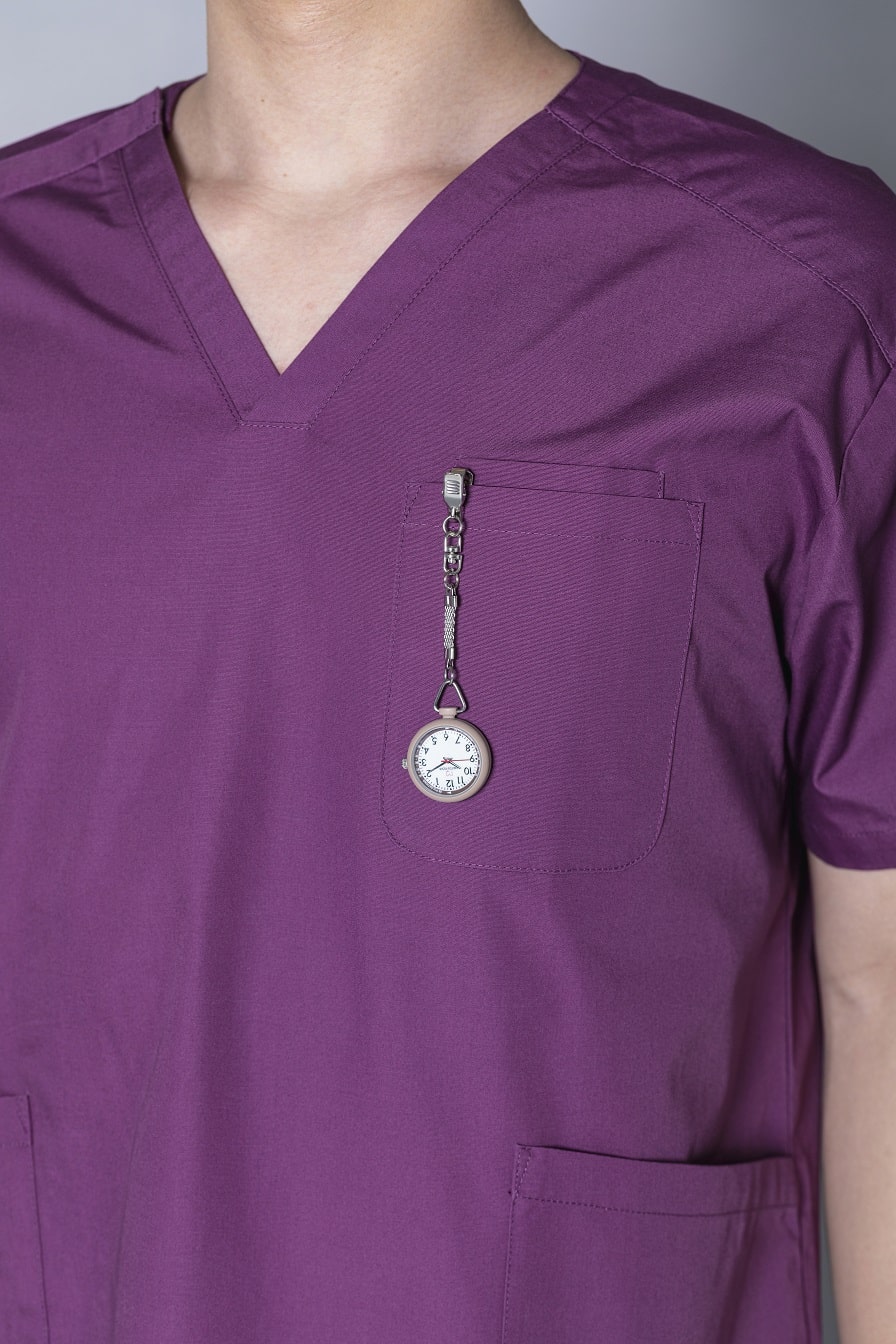 マツヨシナースウォッチφ30クリップ 懐中時計 25-4009-05 MATSUYOSHI MY-NS0440PGB(ブラウン)