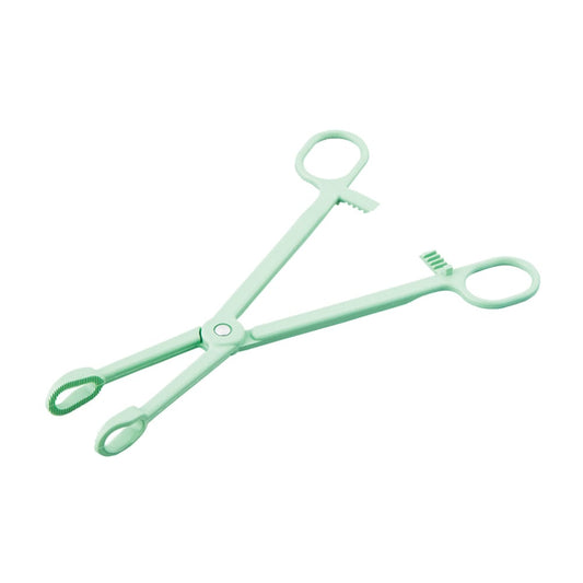 Plastic disinfectant forceps, green, 185mm, 1 piece