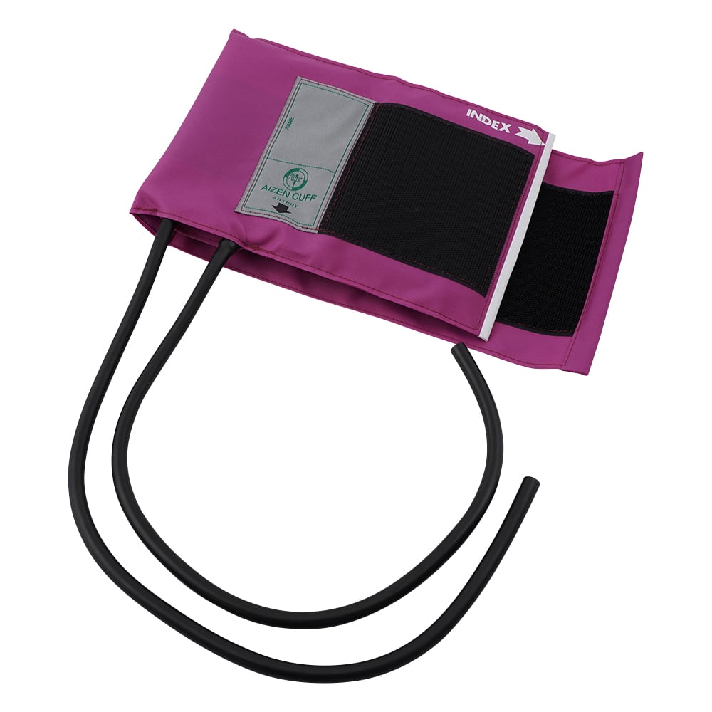 GearFree Aneroid Sphygmomanometer Cuff Set [with Rubber Bag, Tycos Type] Magenta 1 pc