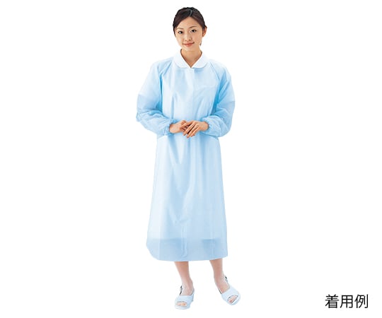 플라스틱 앞치마(소매 첨부) 고무 소매 타입 1상자(20장입) 004-41519 1상자(20장입)