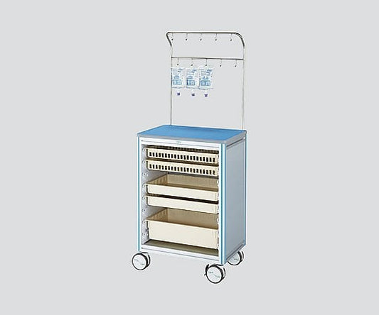 ヨーロピアンカートⅡ 点滴処置車 ブルー　EL-IB 1台