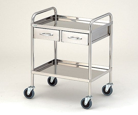 とっても静かな枠付回診車(2段) 603×453×800mm　TS6045W 1台