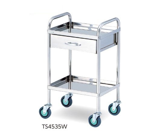 とっても静かな枠付回診車(2段) 453×353×800mm　TS4535W 1台