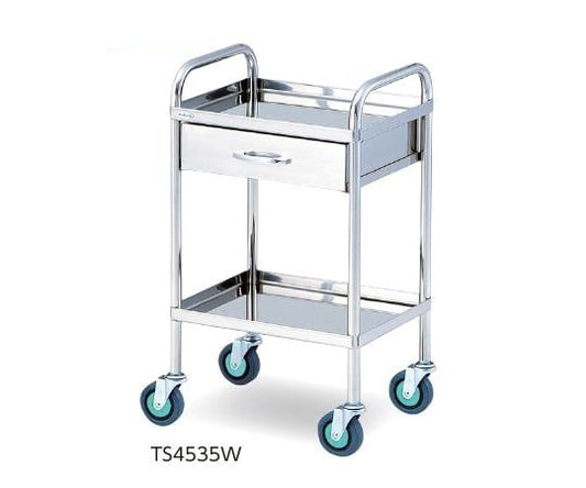とっても静かな枠付回診車(2段) 453×353×800mm　TS4535W 1台
