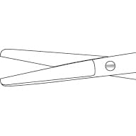 外科剪刀 両鈍・直(ネジ止) 両鈍・直型・ネジ止 22-2240-00 MATSUYOSHI MY-9136AM(140MM)