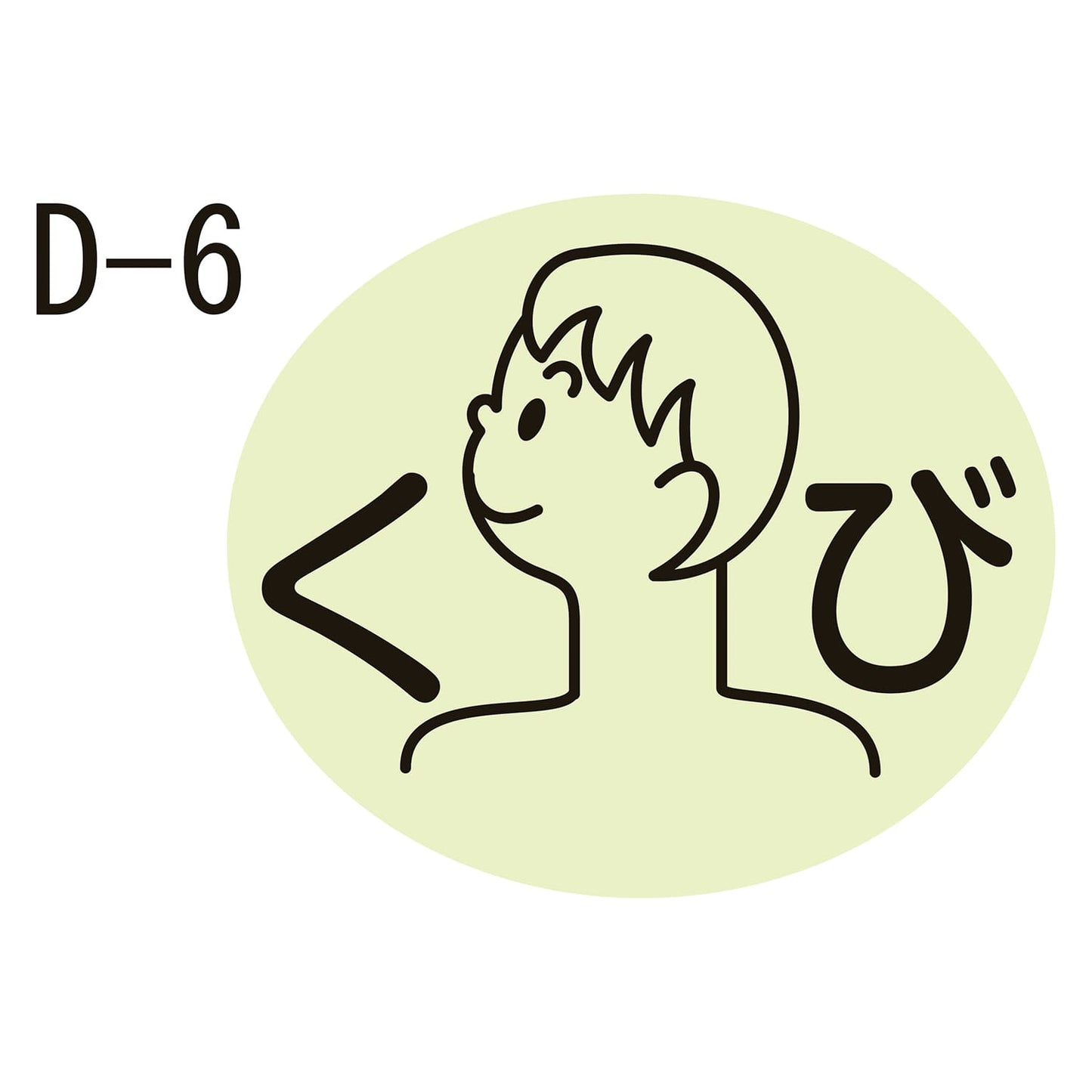 Body part label Medication label 23-2729-0006 Neck (D-6) Kinshi 17X20MM (100 pieces)