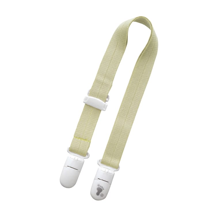 食事用エプロン のびるクリップ 23-6303-0004 グリーン フットマーク 403783