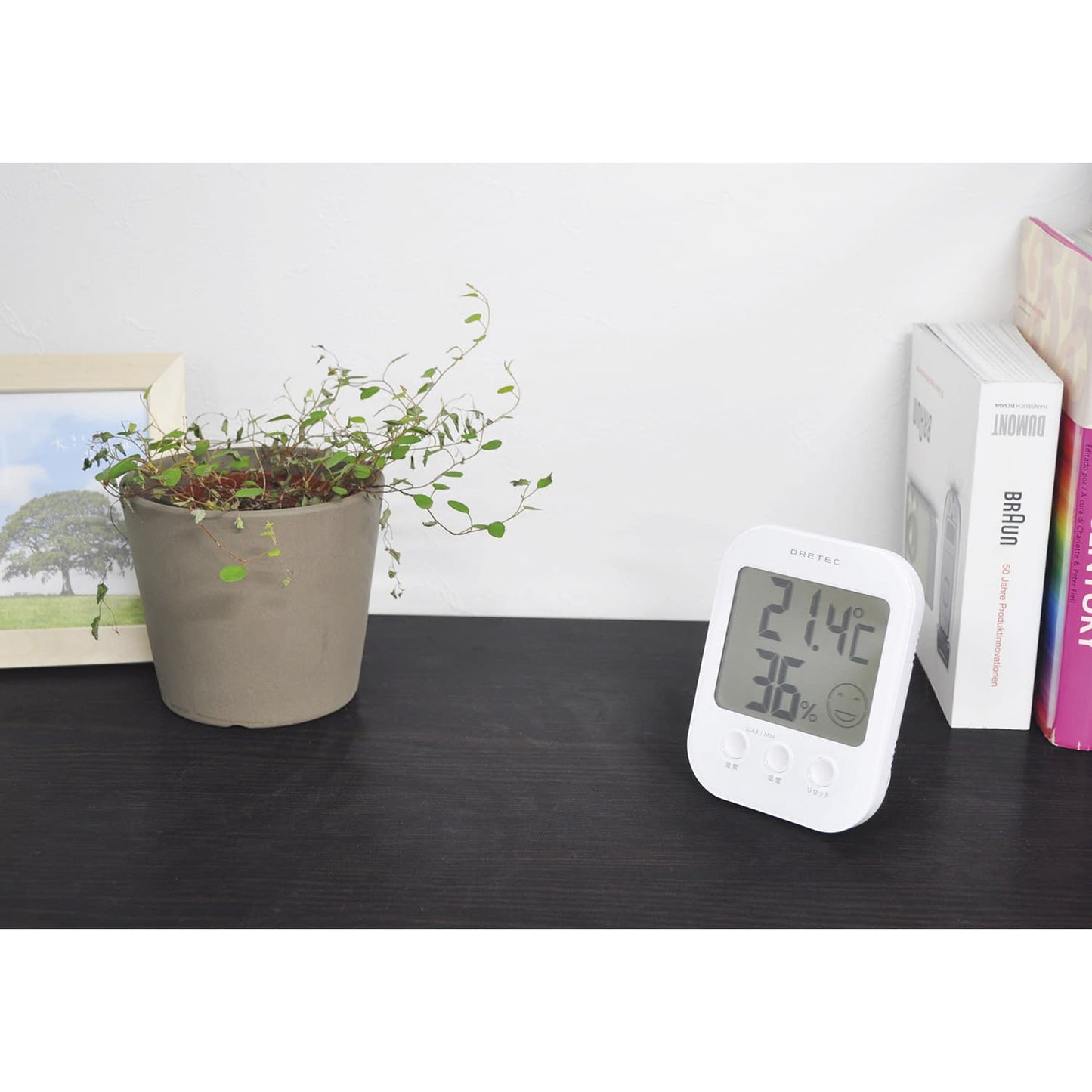 디지털 온습도계 옵시스 휠체어 23-7591-00 드리텍 O-230WT(화이트)