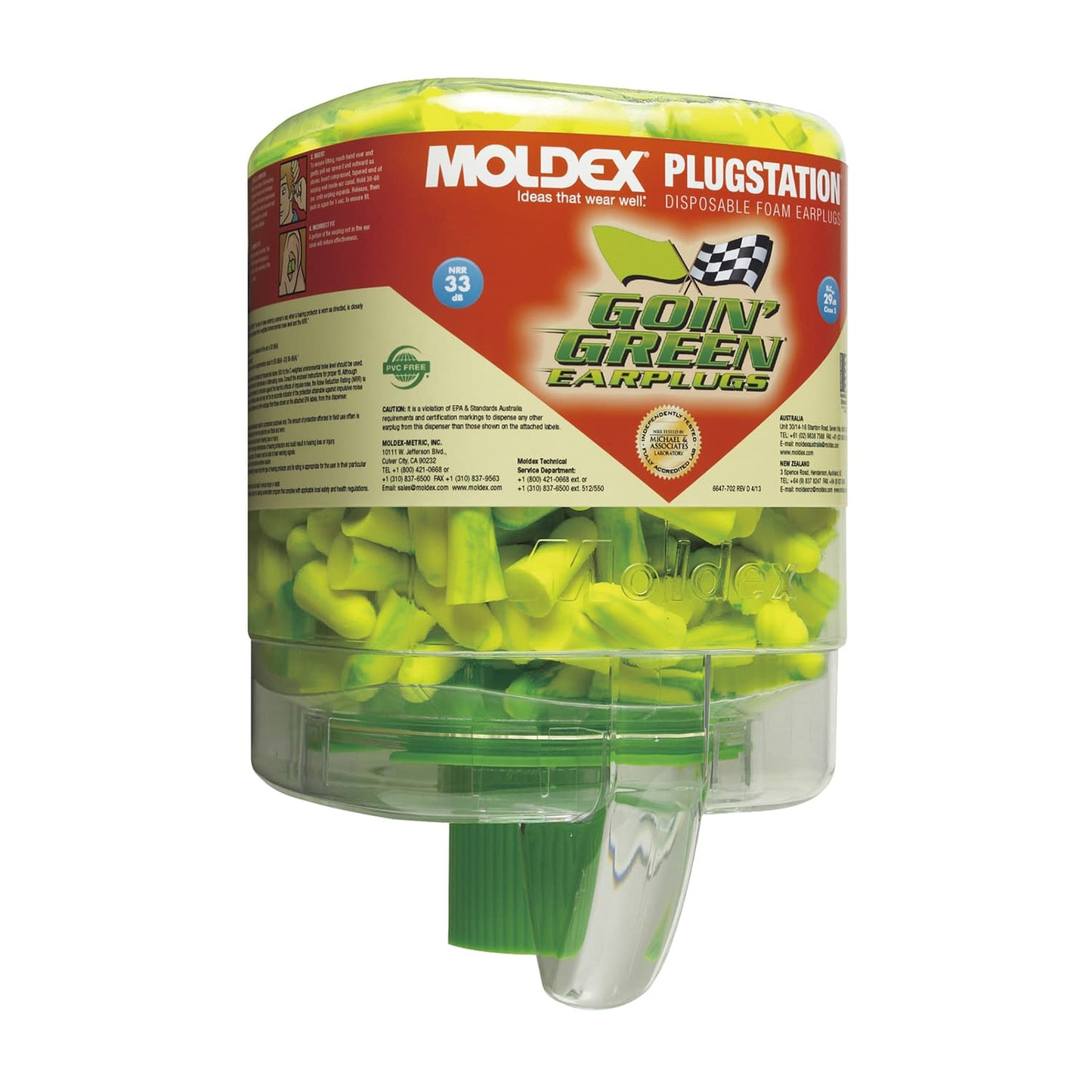 MOLDEX耳栓 メテオ(プラグステ イヤープラグ 23-3883-01 BMC 6875(500ペアイリ)