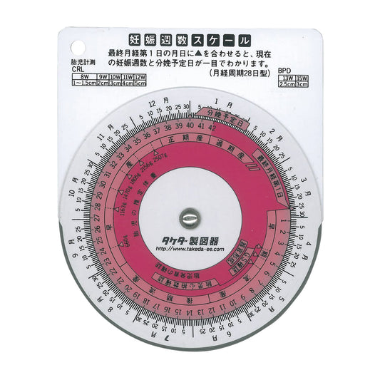 妊娠週数スケール 24-2336-00 タケダ 25-3035