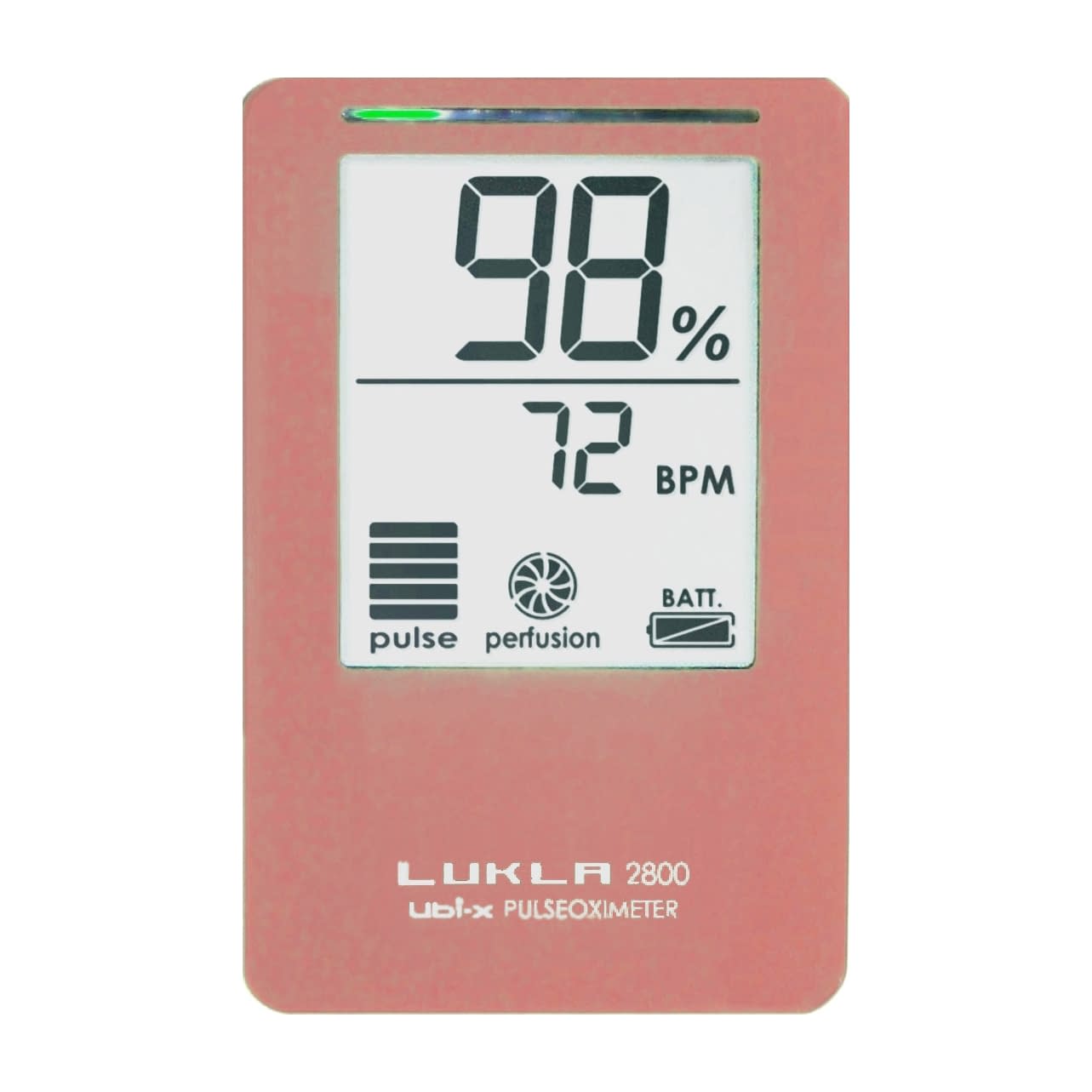 Pulse Oximeter LUKLA Saturation Monitor (Pulse Oximeter) 23-2314-08 Ubix LKL2800M/PK (Pink)