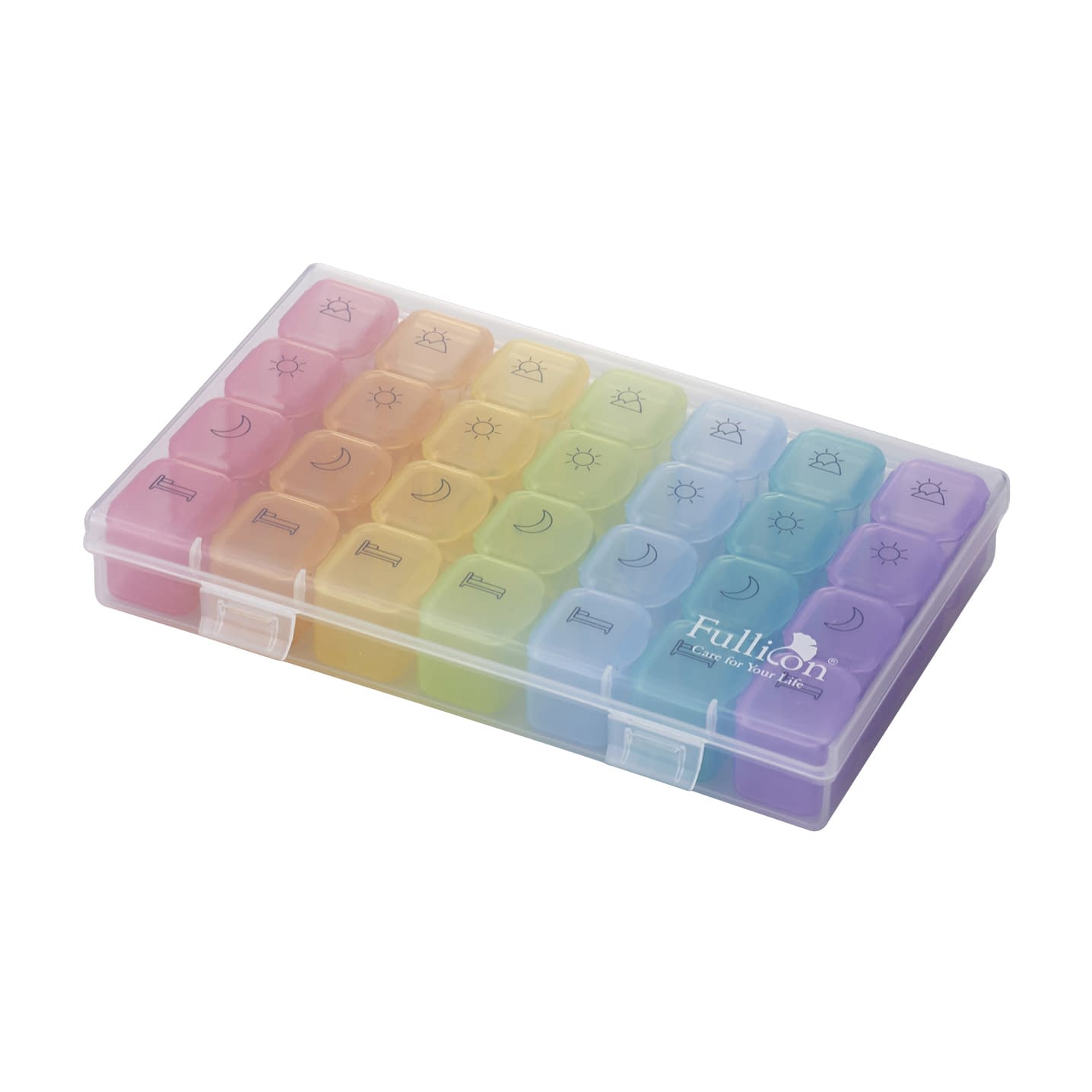 レインボーピルケース(駒タイプ) おくすりケース 24-3336-00 Fullicon MB003(1シュウカンヨウ)