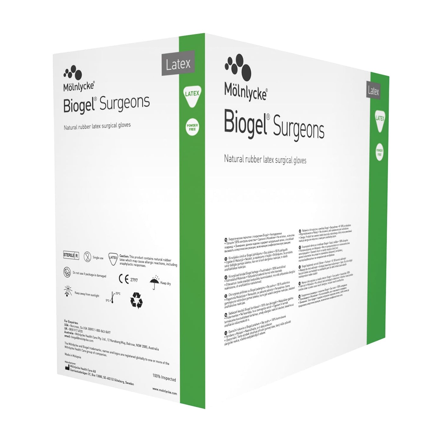 手術用手袋 バイオジェル 23-6096-03 バイオジェル 30465(6.5)50ソウイリ