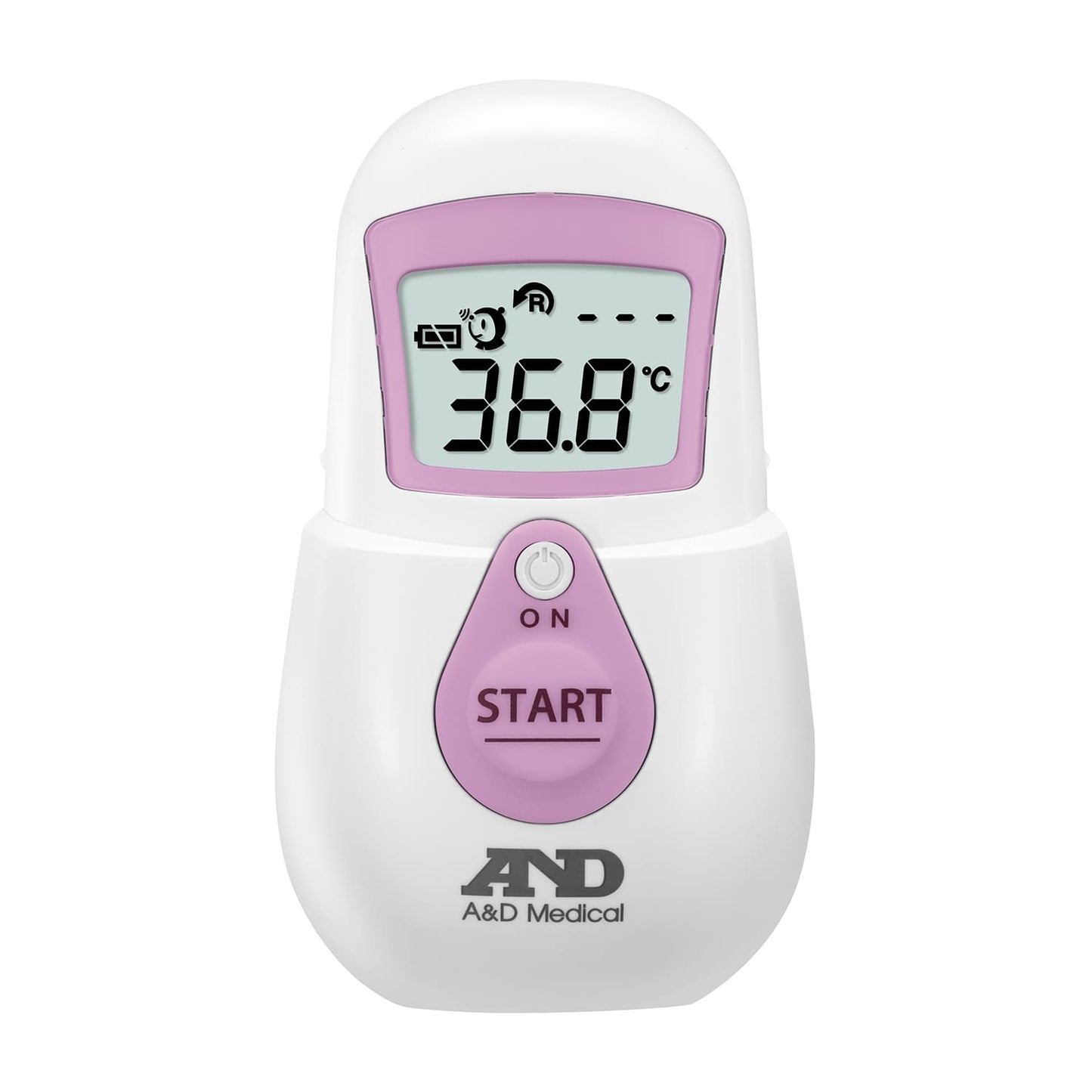 非接触体温計 でこピッと 24-4180-02 エー・アンド・デイ UTR-701A-JC2(ピンク)