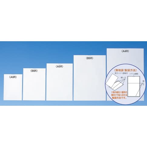 プリンター薬袋(無地) B6 24-4743-01 シンリョウ 500302(B6)2000マイ