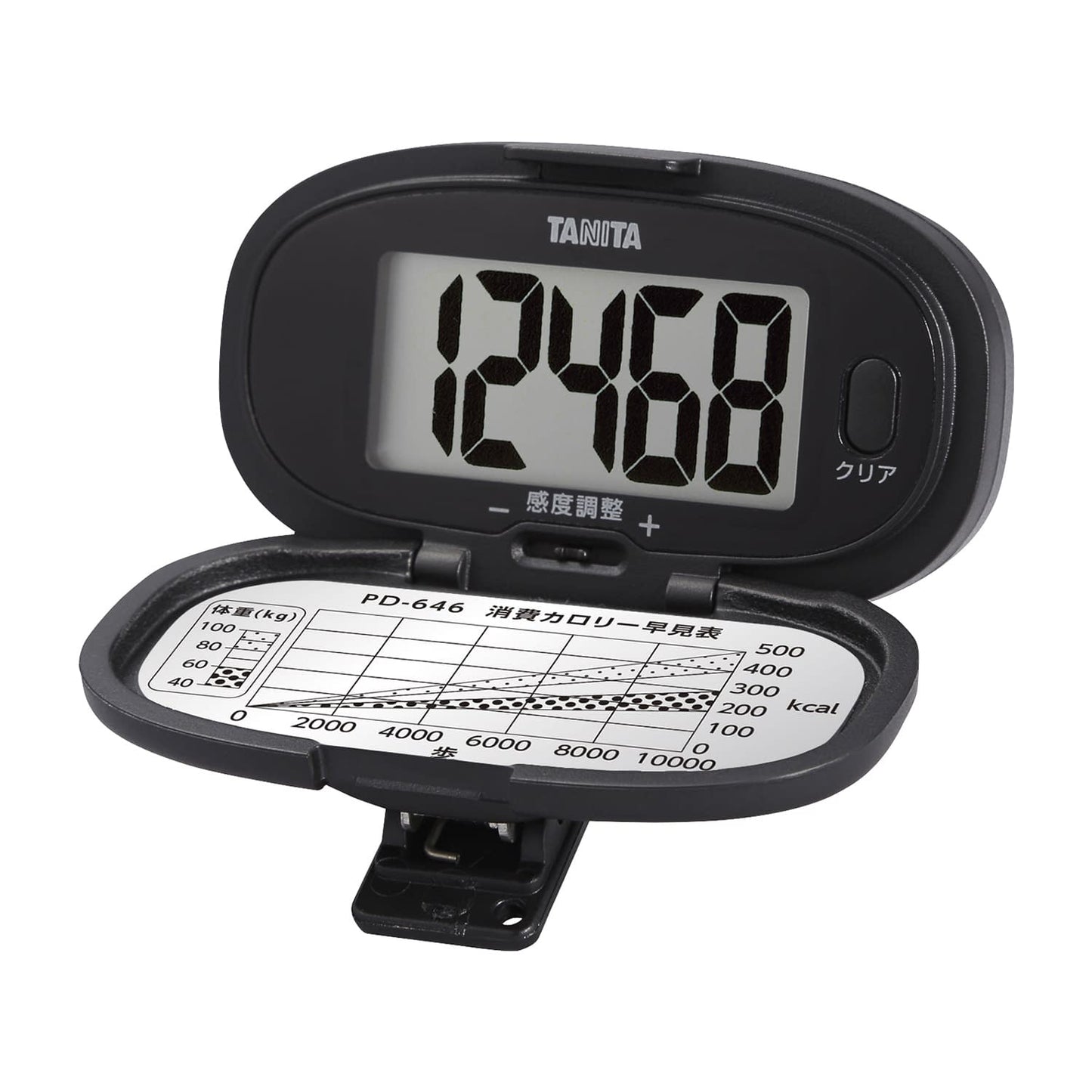 Pedometer 24-5643-01 Tanita PD-646-BK (Black)