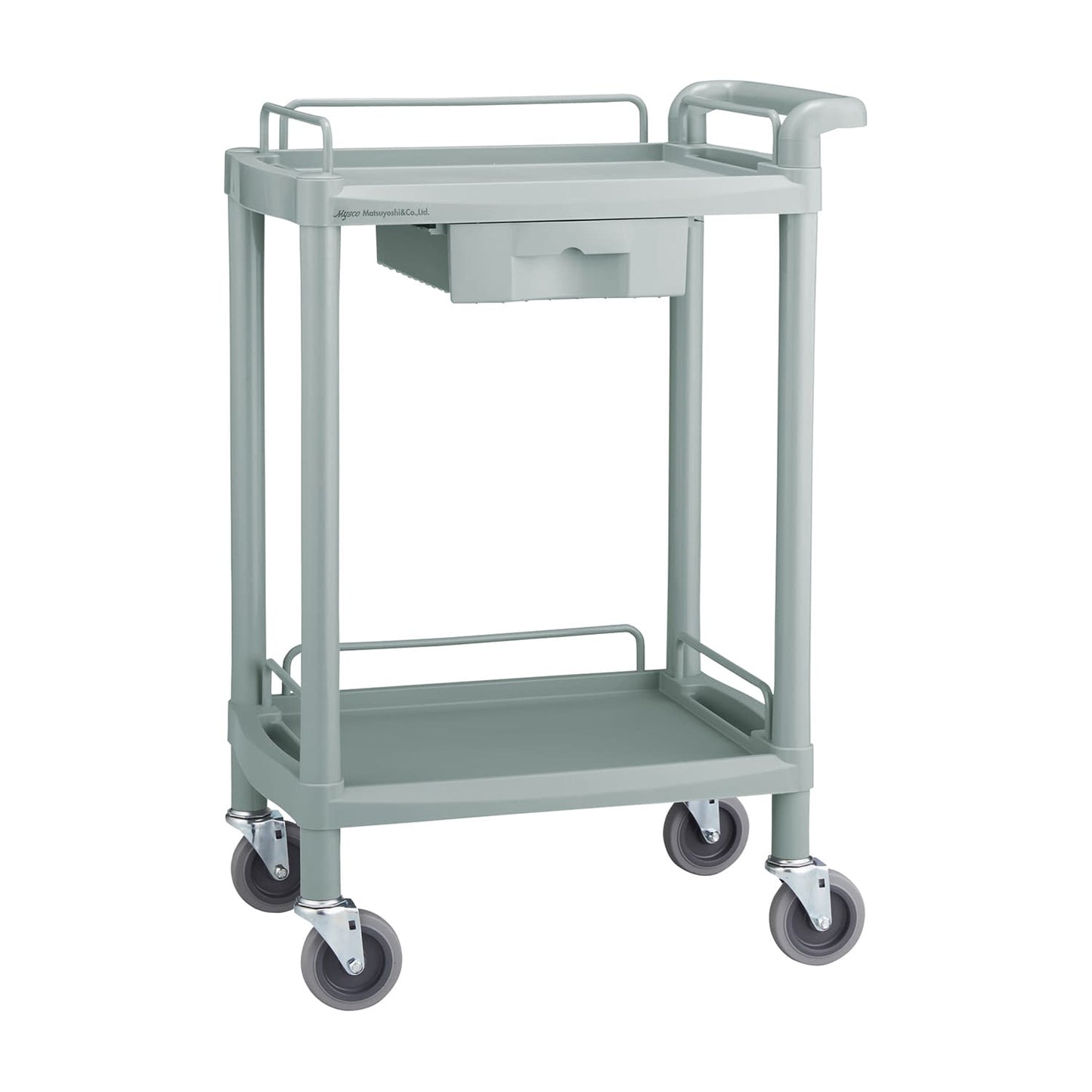 클래식 카트 (압수 첨부) 2 단 인출 부착 카트 (수지 제) 24-5070-00 Matsuyoshi Y-101GHL