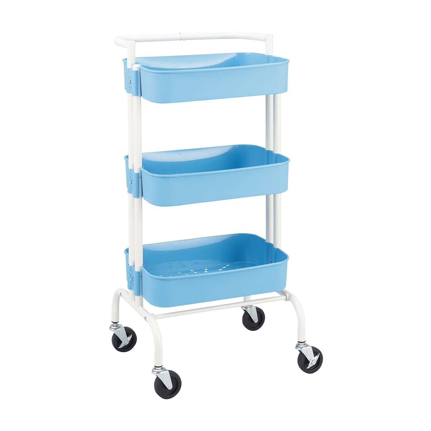 마쓰요시 3 단 바구니 왜건 카트 (회진차) 24-7883-01 마츠요시 MY-IJW200B (블루)