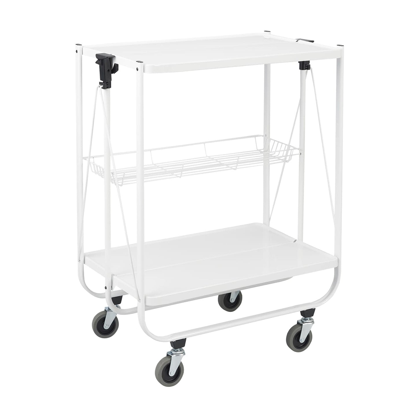 Matsuyoshi Folding Wagon Cart (Folding) 24-7882-00 Matsuyoshi MY-IJW100 (White)
